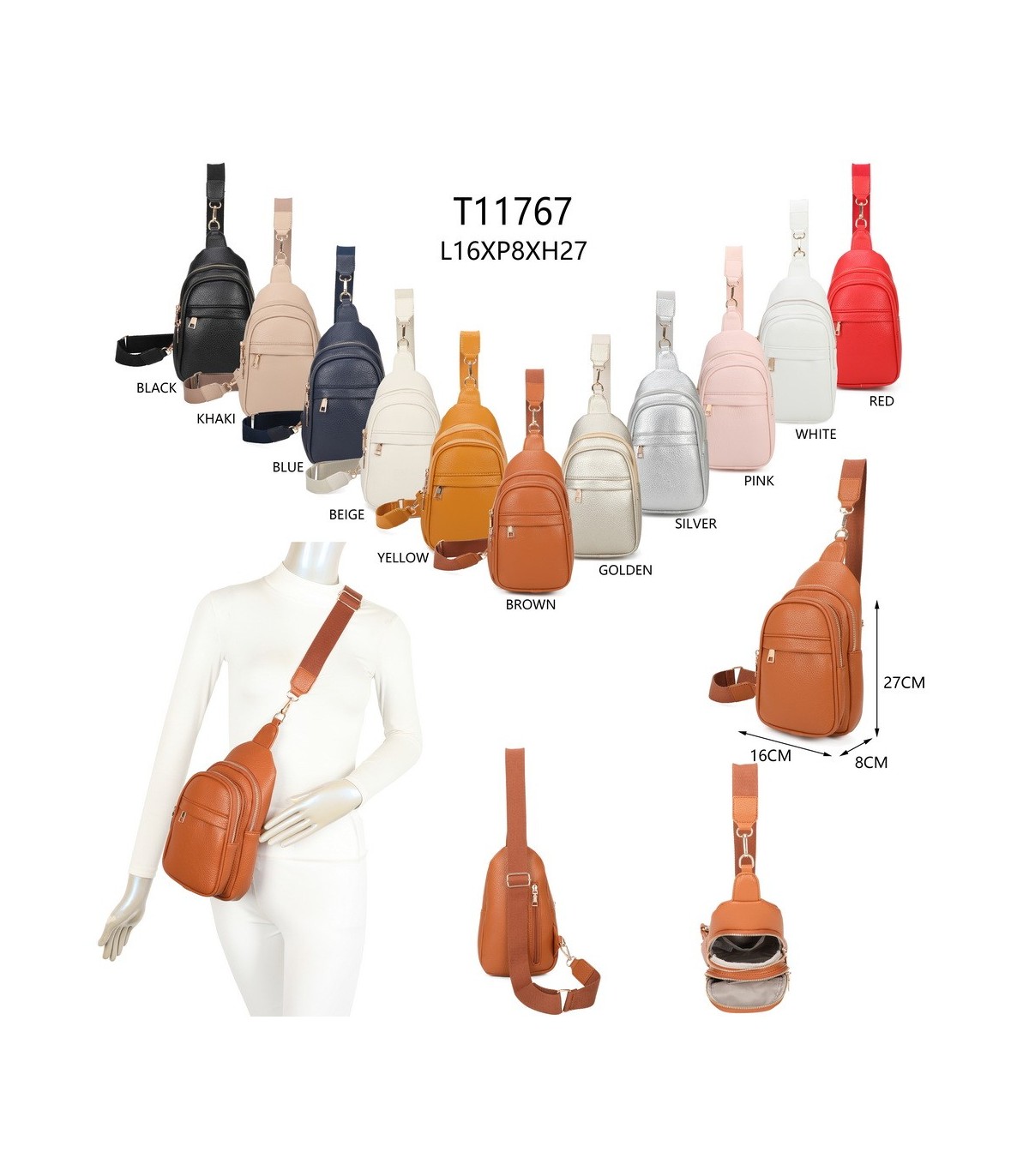 T11767 - Bolso mochila bandolera
