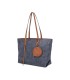 T11725 - Bolso de hombro con monedero y textura de hojas