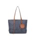 T11725 - Bolso de hombro con monedero y textura de hojas
