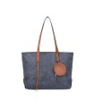 T11725 - Bolso de hombro con monedero y textura de hojas