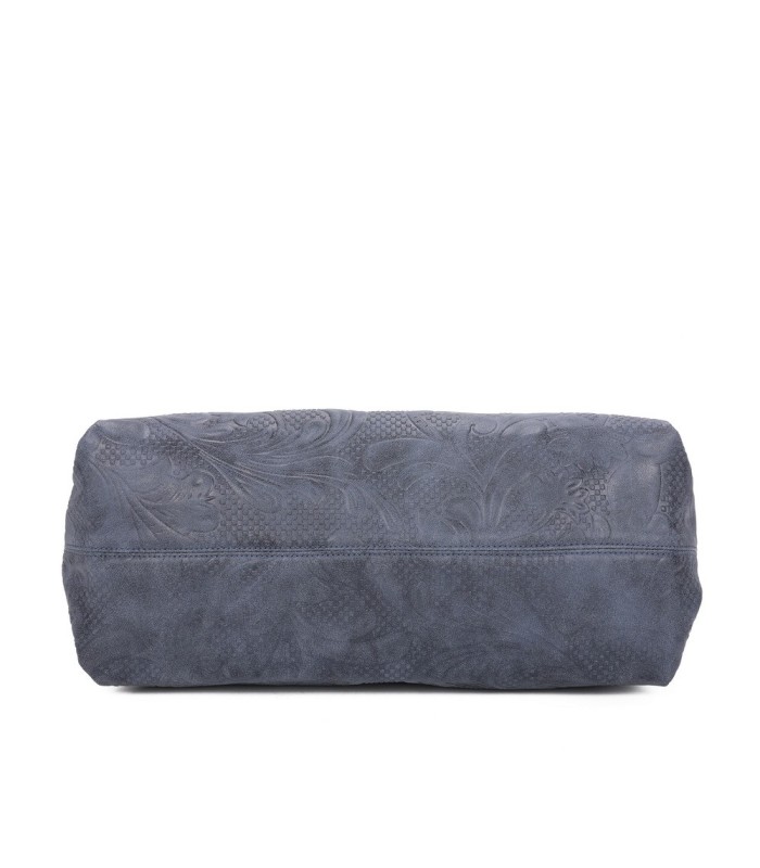 T11725 - Bolso de hombro con monedero y textura de hojas