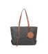 T11725 - Bolso de hombro con monedero y textura de hojas