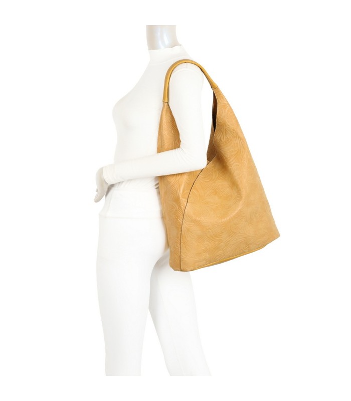 T11728 - Bolso hombro con asa grande y gran compartimento con neceser a juego