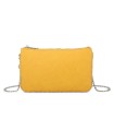 SG001 -  Bolso bandolera para mujer con cadena plateada y dos compartimentos
