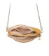 SG001 -  Bolso bandolera para mujer con cadena plateada y dos compartimentos