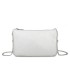 SG001 -  Bolso bandolera para mujer con cadena plateada y dos compartimentos