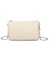 SG001 -  Bolso bandolera para mujer con cadena plateada y dos compartimentos