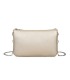 SG001 -  Bolso bandolera para mujer con cadena plateada y dos compartimentos