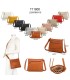 T11800 - Bolso cuadrado con bandolera y múltiples bolsillos