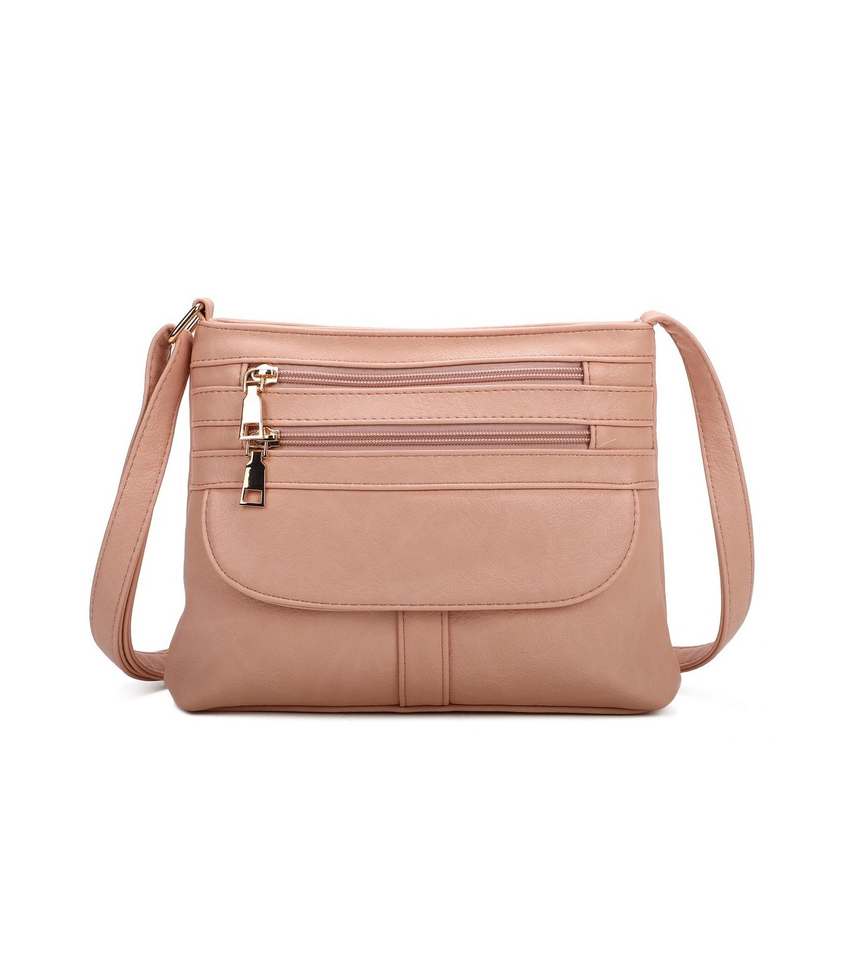 T11800 - Bolso cuadrado con bandolera y múltiples bolsillos