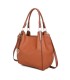 T10105 - Bolso con neceser y bandolera con adorno de emblema