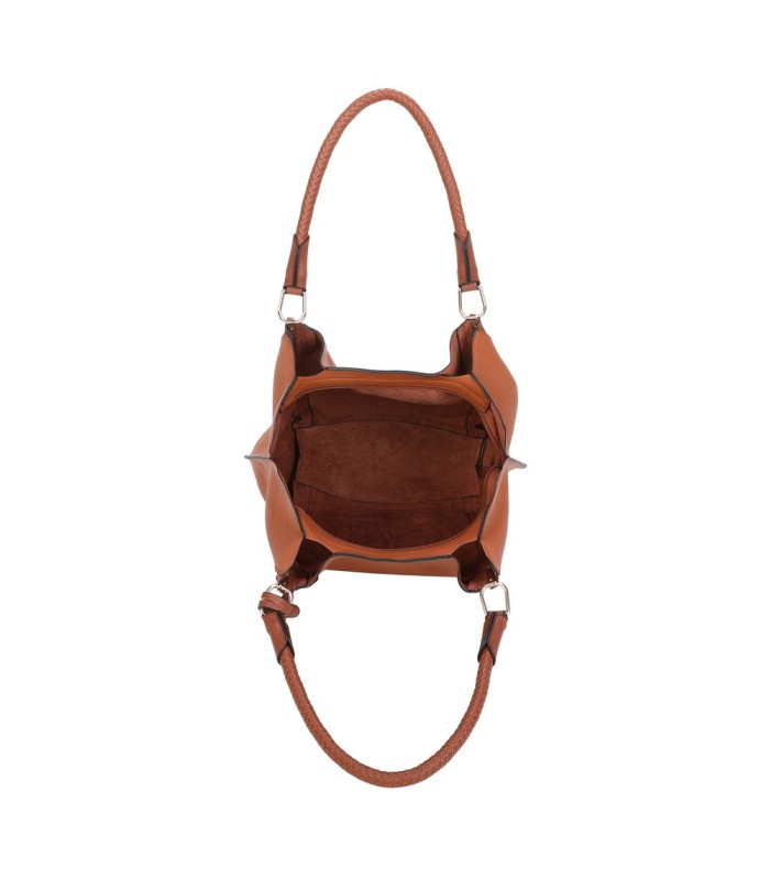 T10105 - Bolso con neceser y bandolera con adorno de emblema