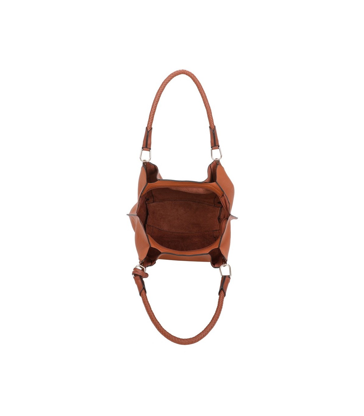 T10105 - Bolso con neceser y bandolera con adorno de emblema