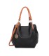 T10105 - Bolso con neceser y bandolera con adorno de emblema
