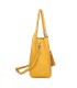 T11798 - Bolso de mano con borla del mismo color grande y con bandolera para llevarlo colgado