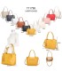 T11798 - Bolso de mano con borla del mismo color grande y con bandolera para llevarlo colgado