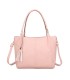 T11798 - Bolso de mano con borla del mismo color grande y con bandolera para llevarlo colgado