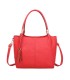 T11798 - Bolso de mano con borla del mismo color grande y con bandolera para llevarlo colgado