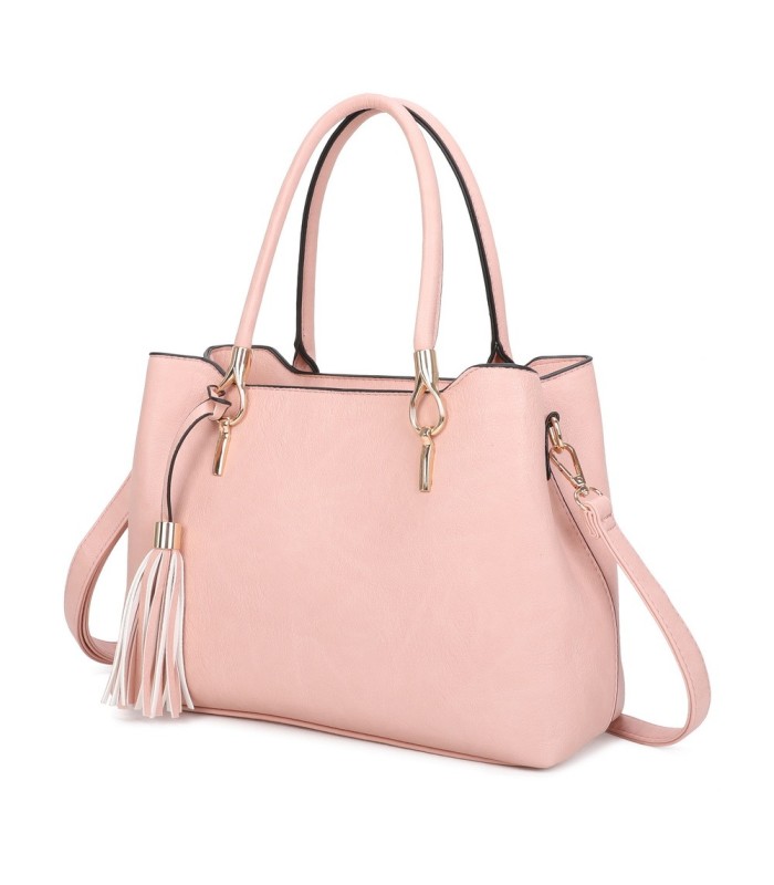 T11797 - Bolso de mano con borla bandolera ajustable y muy amplio