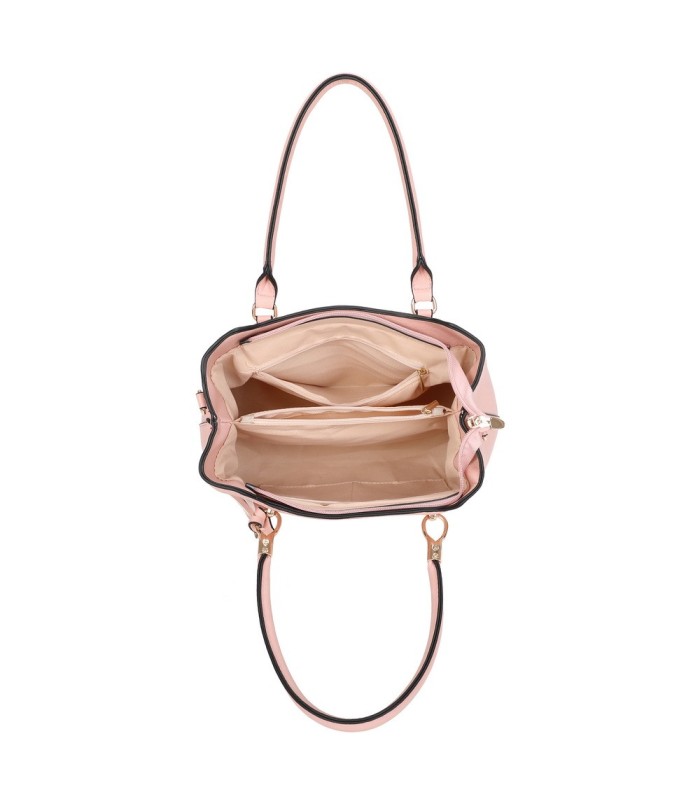 T11797 - Bolso de mano con borla bandolera ajustable y muy amplio