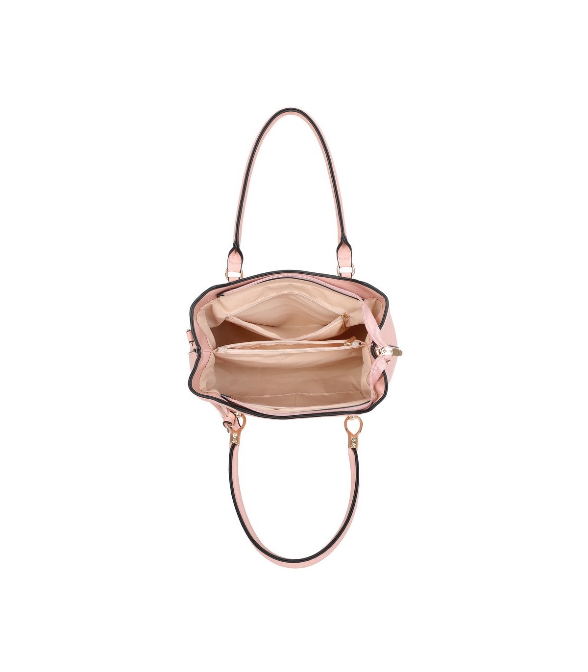 T11797 - Bolso de mano con borla bandolera ajustable y muy amplio