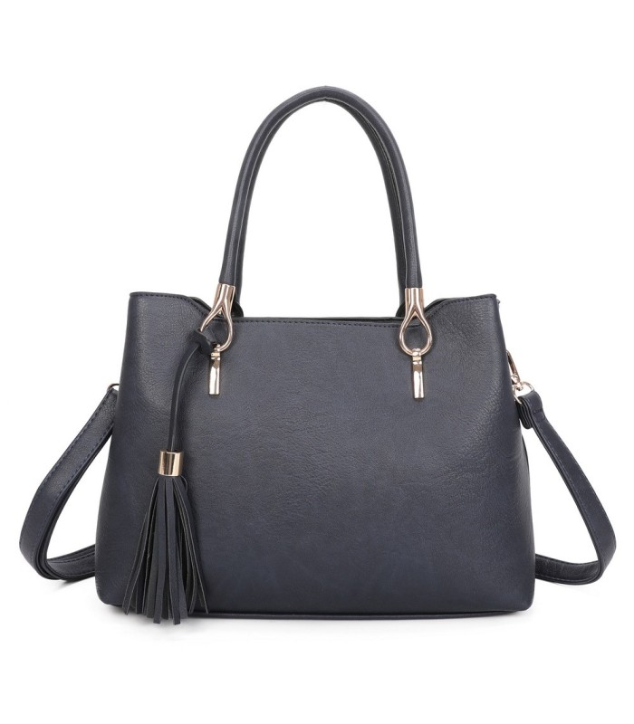 T11797 - Bolso de mano con borla bandolera ajustable y muy amplio