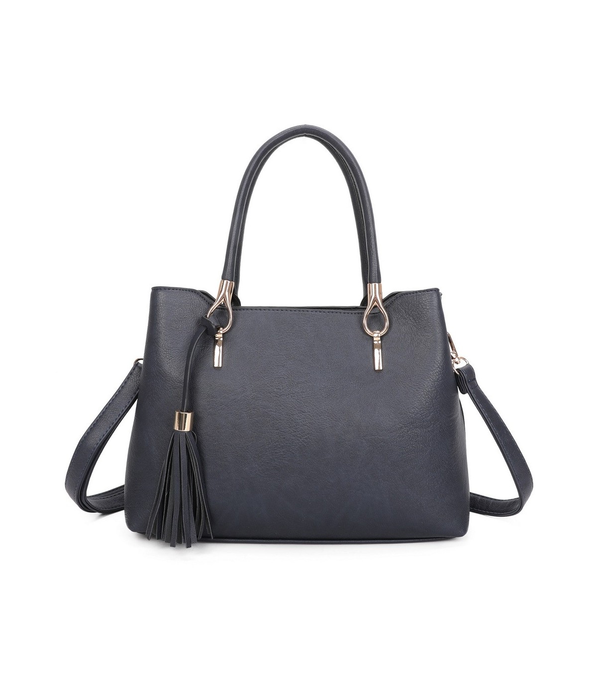 T11797 - Bolso de mano con borla bandolera ajustable y muy amplio