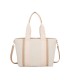 T11806 - Bolso de hombro para mujer con bandolera color crema