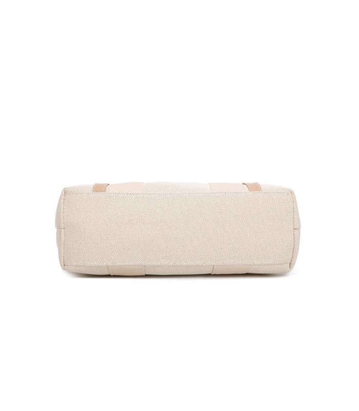 T11806 - Bolso de hombro para mujer con bandolera color crema