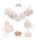 T11806 - Bolso de hombro para mujer con bandolera color crema