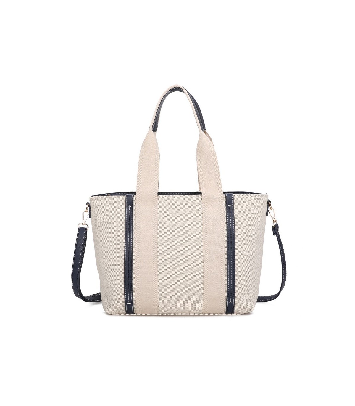 T11806 - Bolso de hombro para mujer con bandolera color crema