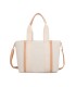 T11806 - Bolso de hombro para mujer con bandolera color crema