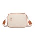 T11807 - Bolso bandolera de dos tonos con franjas horizontales