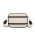 T11807 - Bolso bandolera de dos tonos con franjas horizontales