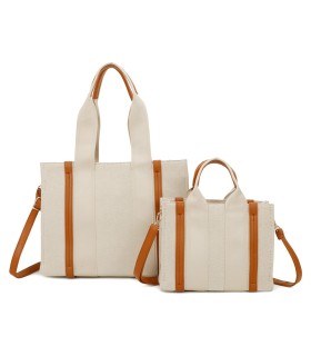 T11810 - Juego de bolso con asa grande y pequeño con bandoleras