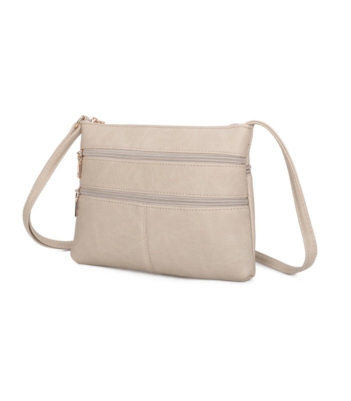 T11799 - Bolso bandolera con bolsillos frontales y trasero