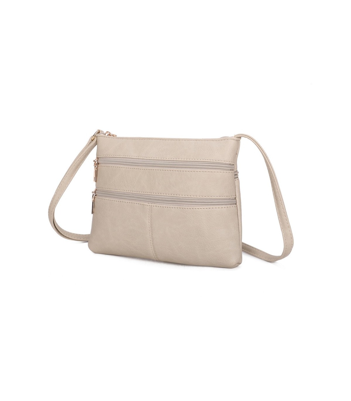 T11799 - Bolso bandolera con bolsillos frontales y trasero