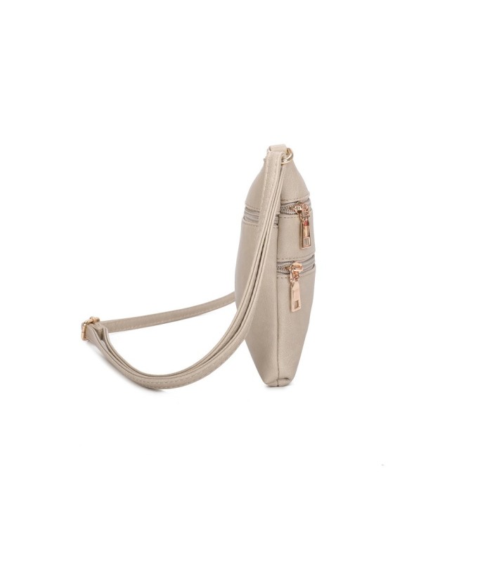 T11799 - Bolso bandolera con bolsillos frontales y trasero
