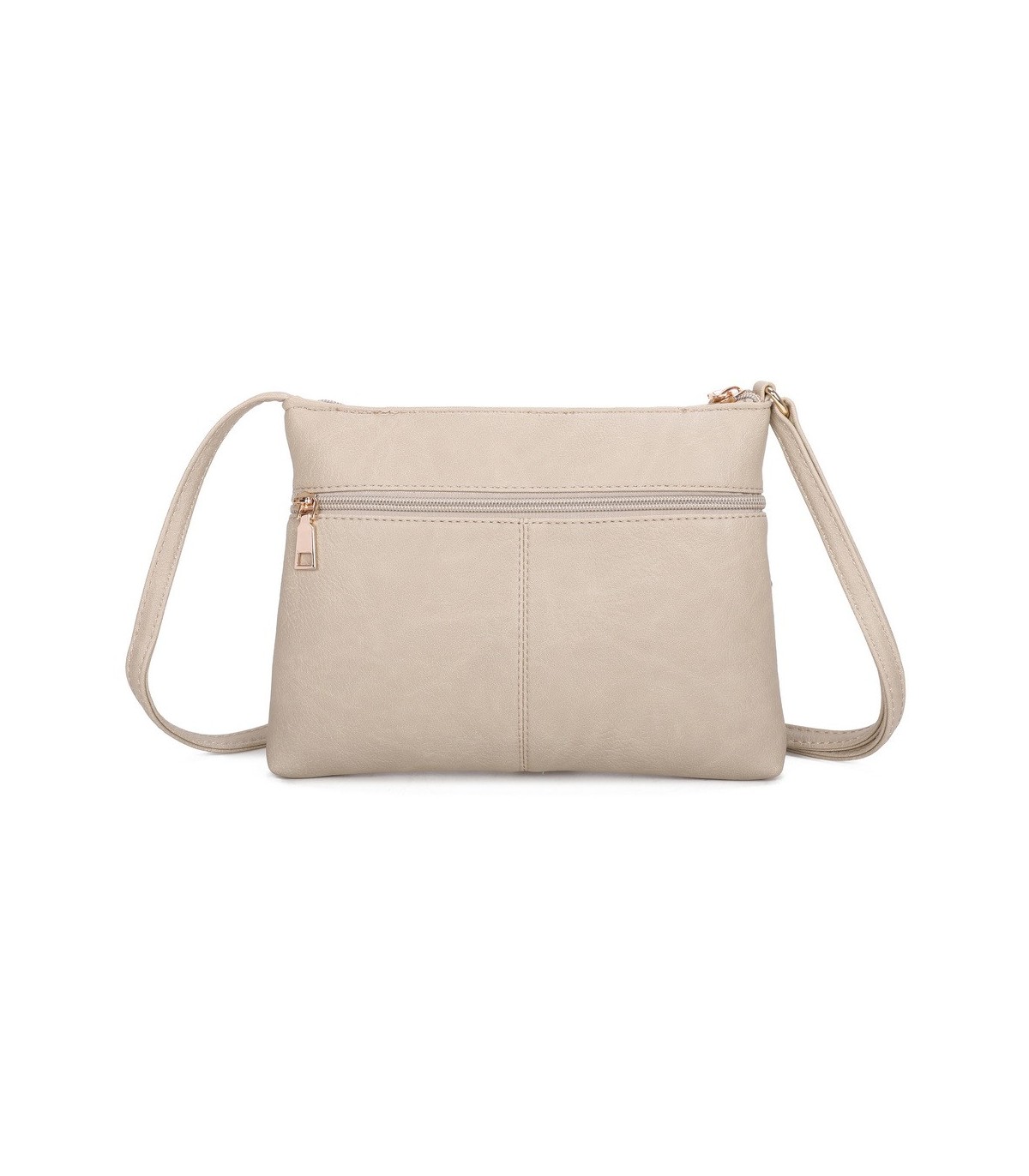 T11799 - Bolso bandolera con bolsillos frontales y trasero