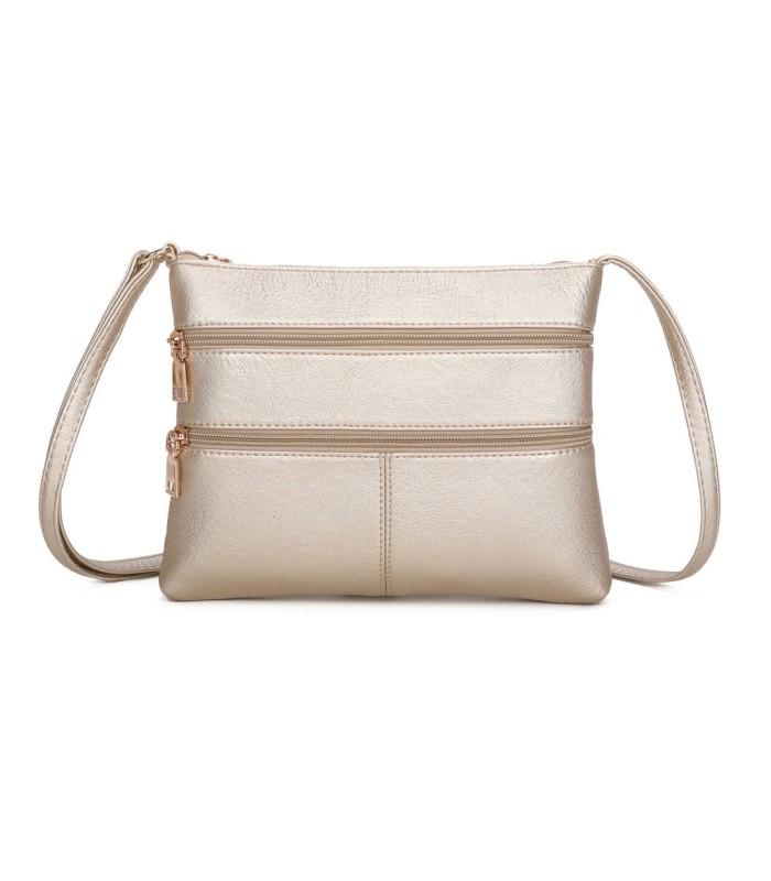 T11799 - Bolso bandolera con bolsillos frontales y trasero