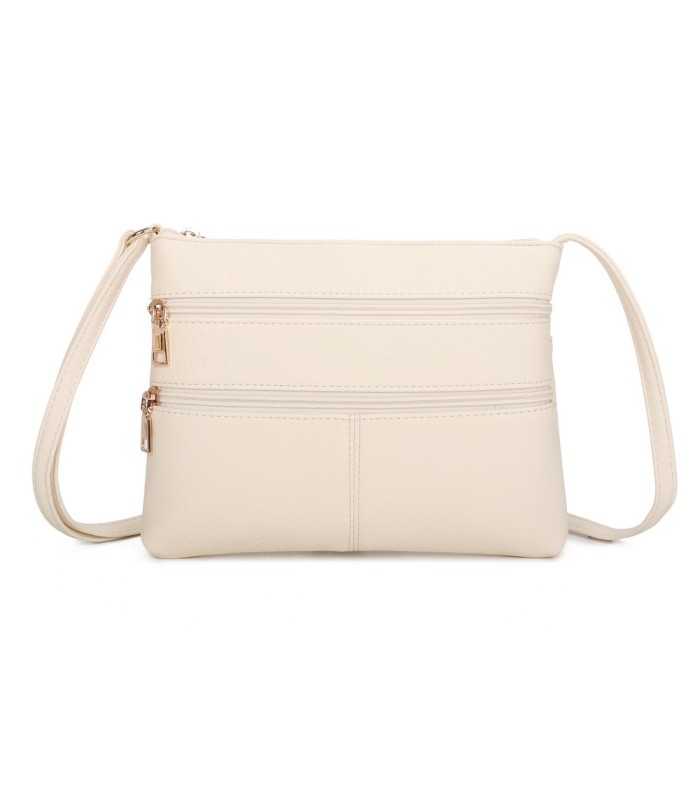 T11799 - Bolso bandolera con bolsillos frontales y trasero