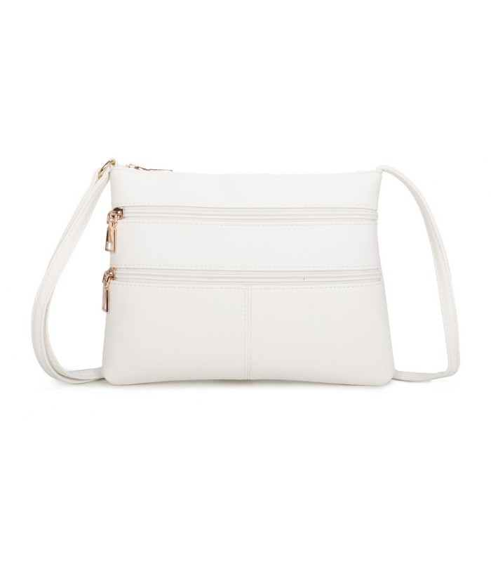 T11799 - Bolso bandolera con bolsillos frontales y trasero