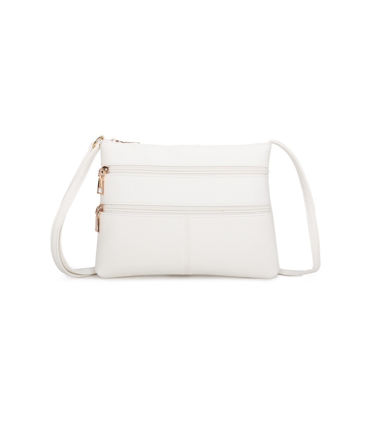 T11799 - Bolso bandolera con bolsillos frontales y trasero