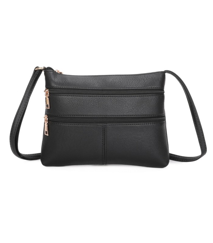 T11799 - Bolso bandolera con bolsillos frontales y trasero