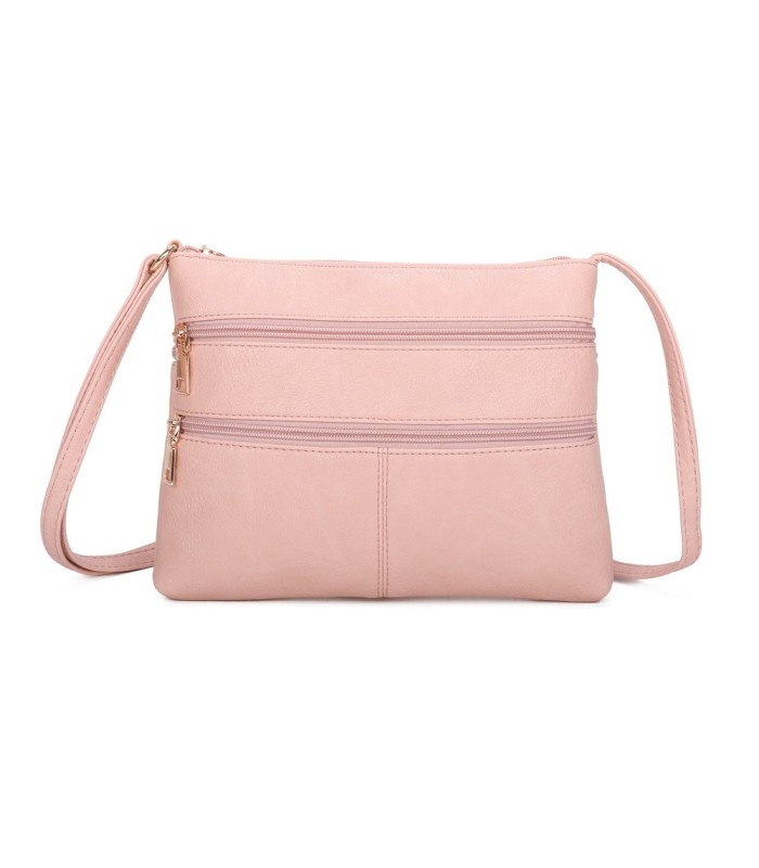 T11799 - Bolso bandolera con bolsillos frontales y trasero