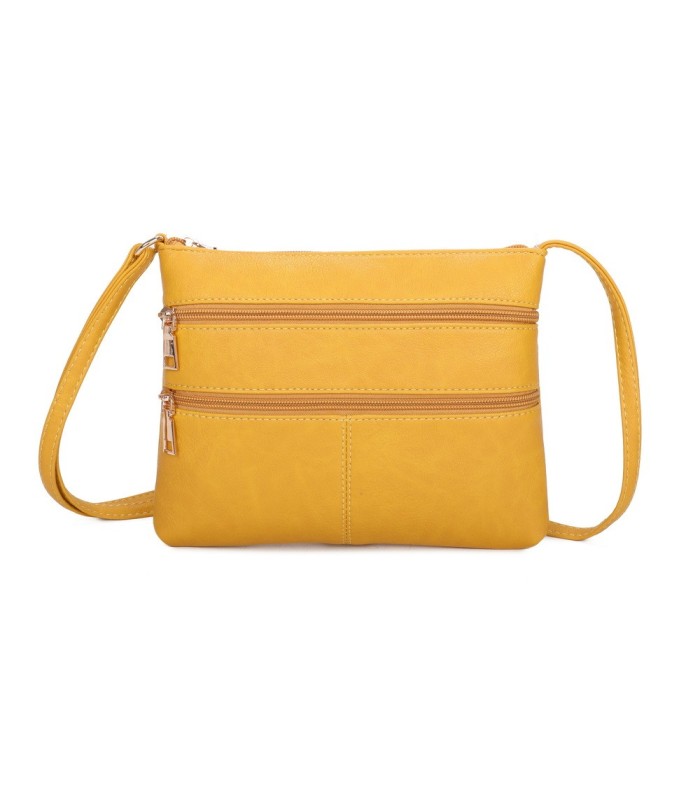 T11799 - Bolso bandolera con bolsillos frontales y trasero