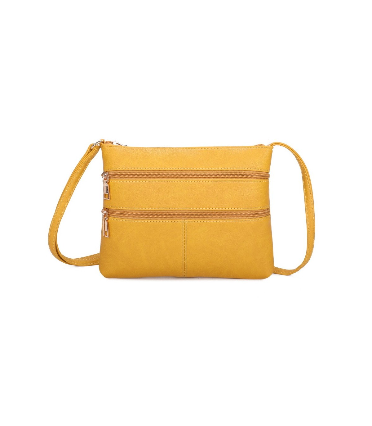 T11799 - Bolso bandolera con bolsillos frontales y trasero