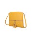 T11803 - Bolso bandolera con borlas decorativas cuadrado y con cierre de cremallera
