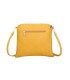 T11803 - Bolso bandolera con borlas decorativas cuadrado y con cierre de cremallera