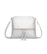 T11803 - Bolso bandolera con borlas decorativas cuadrado y con cierre de cremallera